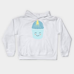 Hawaiian shaved ice narwhal Kids Hoodie